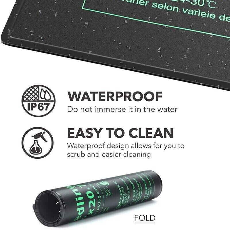 Reptile Heating Mat - LERWAY 21W Seedling Heating Mat EU