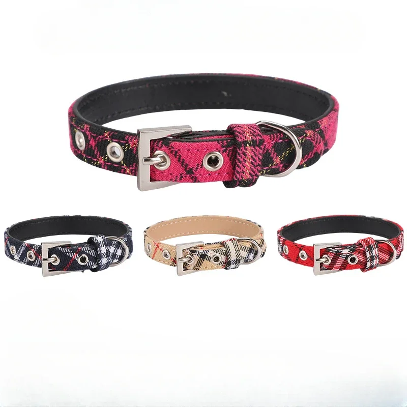 Pet Supplies App - Pet Collar Scottish Plaid Dog Collar
