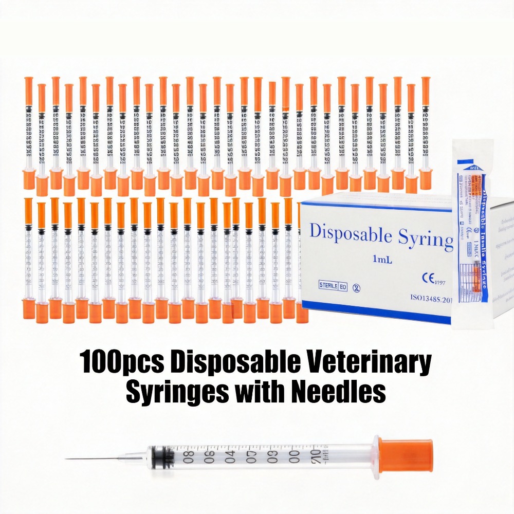 Pet Supplies App - 100pcs Disposable Syringe1ml 0.5ml 30G 31G
