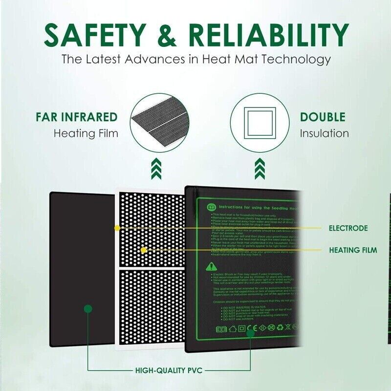 LERWAY 21W Seedling Heating Ma - Reptile Heating Mat review and price