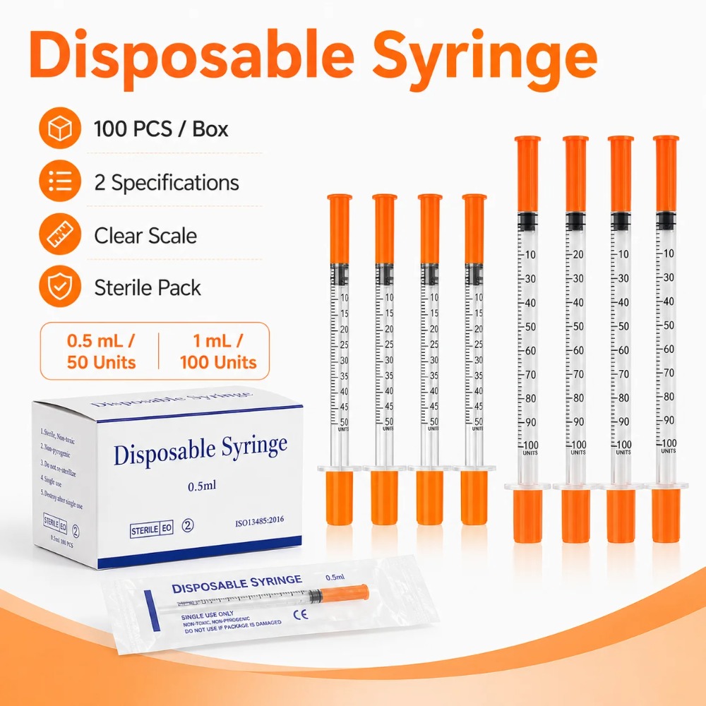 100pcs Disposable Syringe1ml 0 - Pet Supplies App review and price
