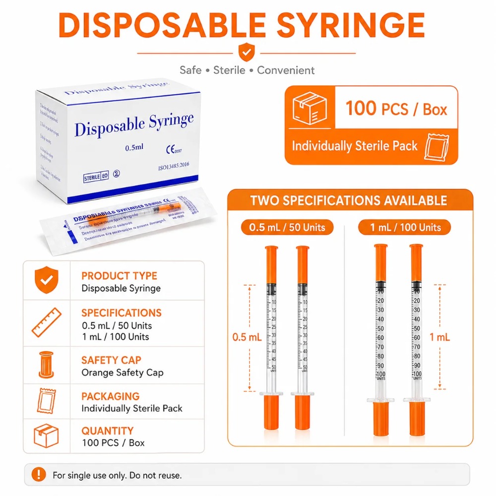 100pcs Disposable Syringe1ml 0 - Pet Supplies App review and price