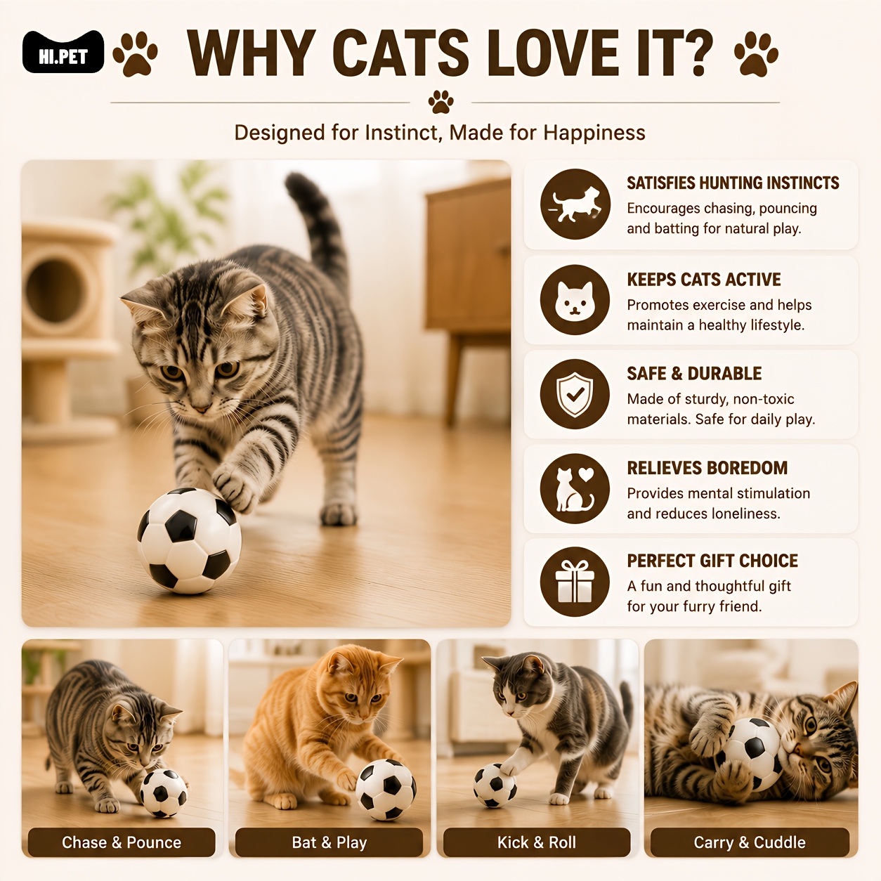 4pcs Cat Soccer Toy: Interacti - Interactive Cat Toy review and price