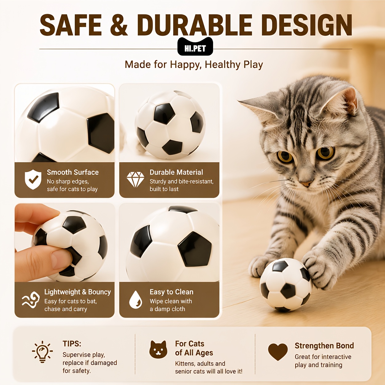 4pcs Cat Soccer Toy: Interacti - Interactive Cat Toy review and price