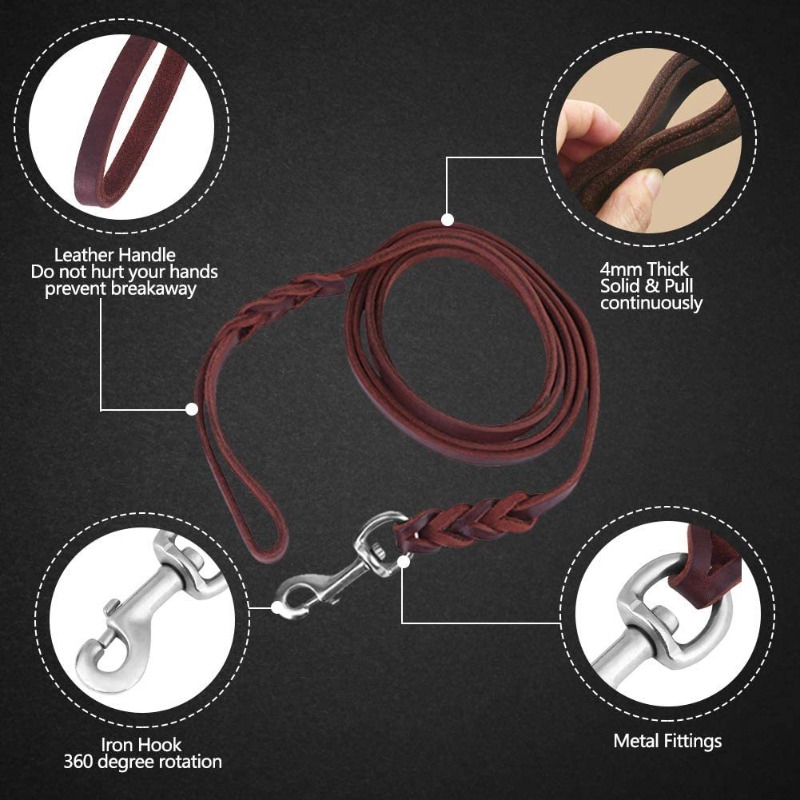 First layer cowhide leash Germ - Pet Supplies First review and price