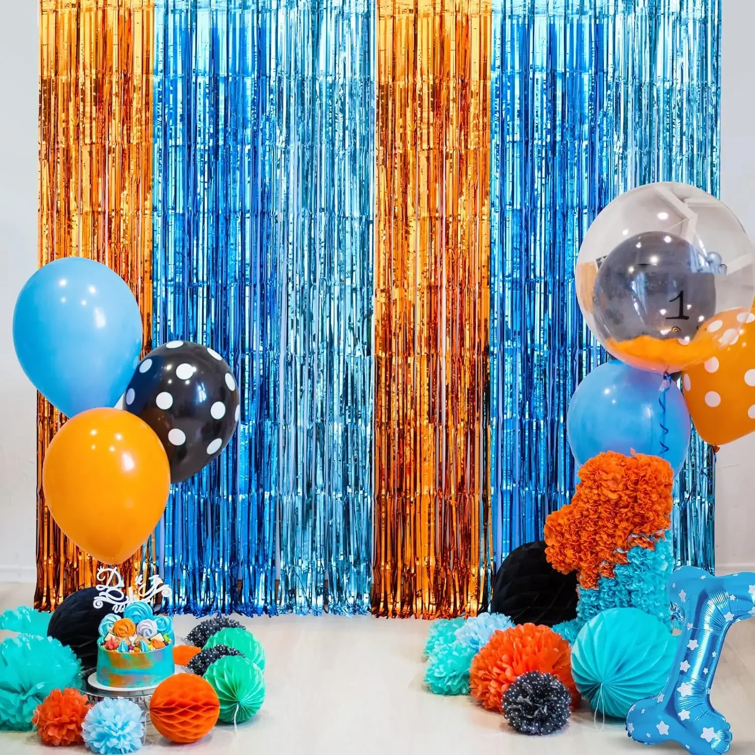 Orange Blue Dog Foil Fringe Cu - Pet Supplies App review and price